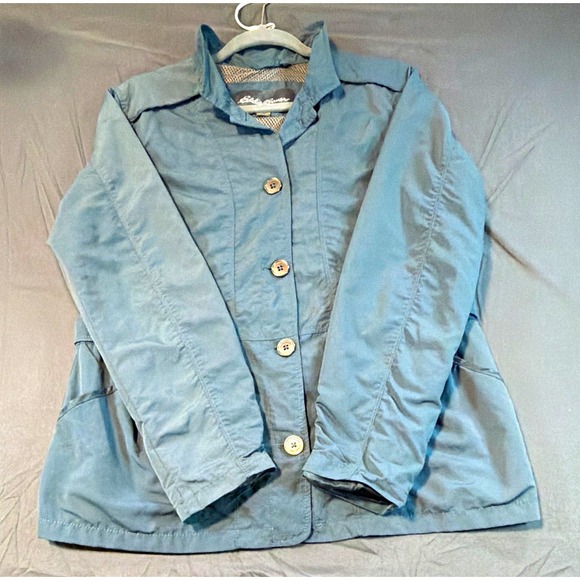 Eddie Bauer Jackets & Blazers - Eddie Bauer Travex Women's L Blue Lightweight Breathable Jacket  Windbreaker